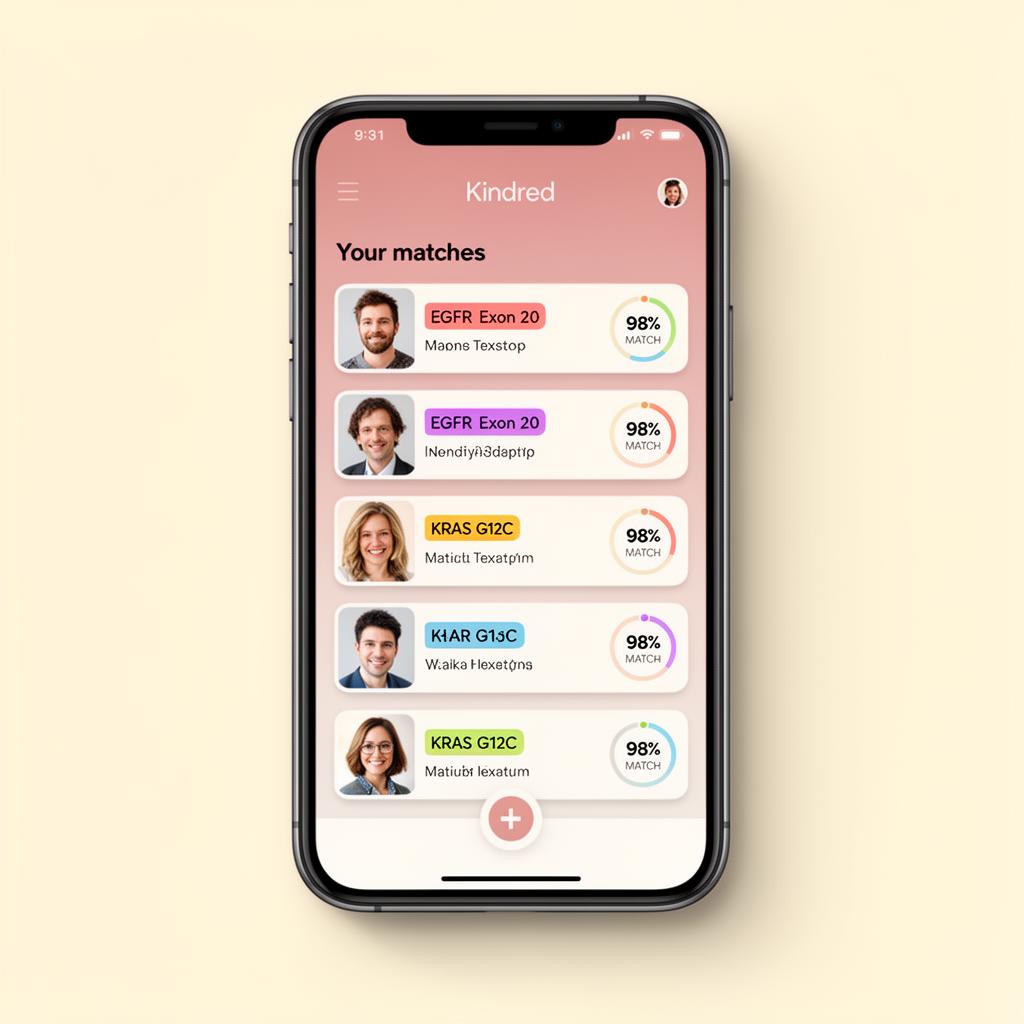 Kindred app, See your matches